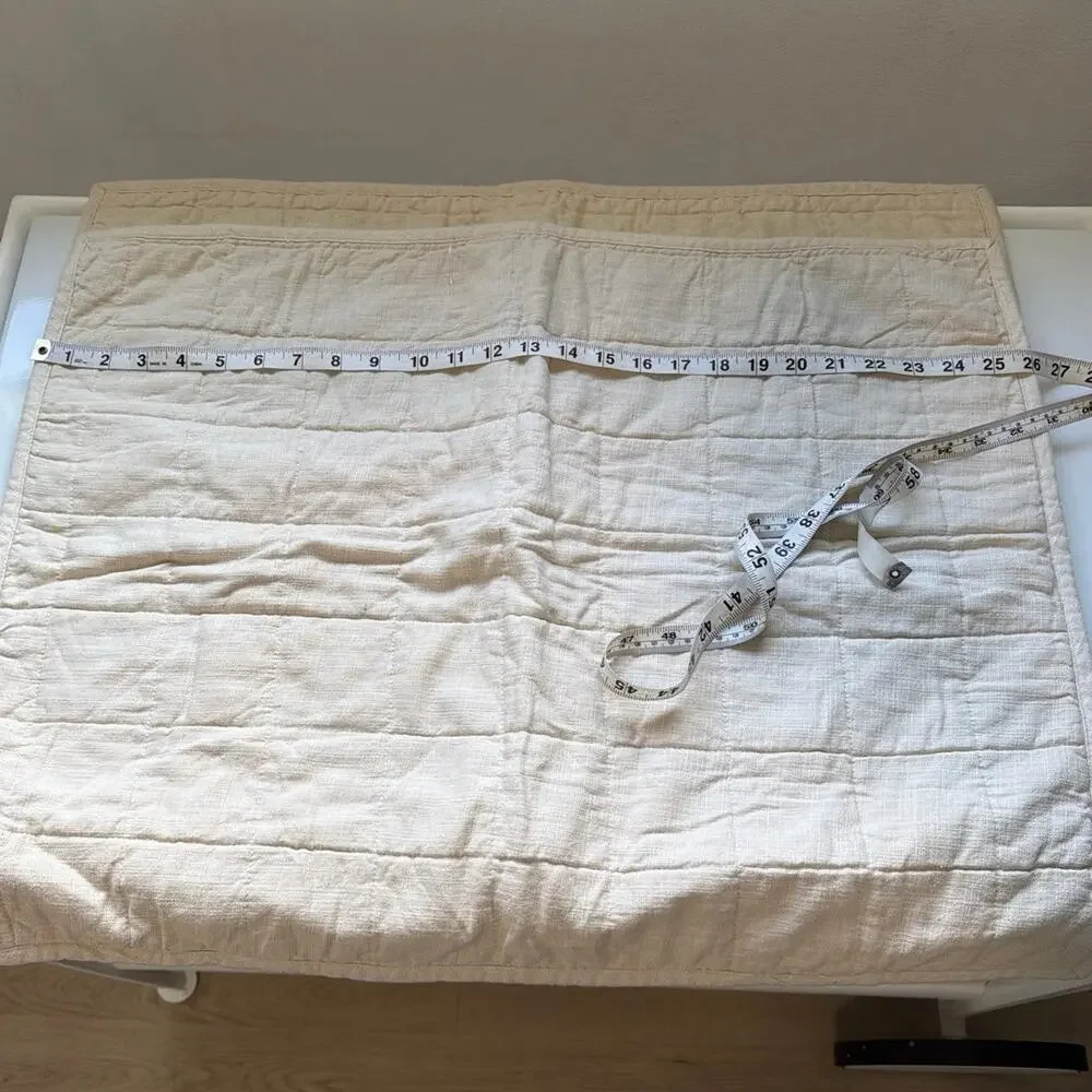Casaluna Standard Heavyweight LinenBlend Quilt sham Cotton set of 2 New NWT